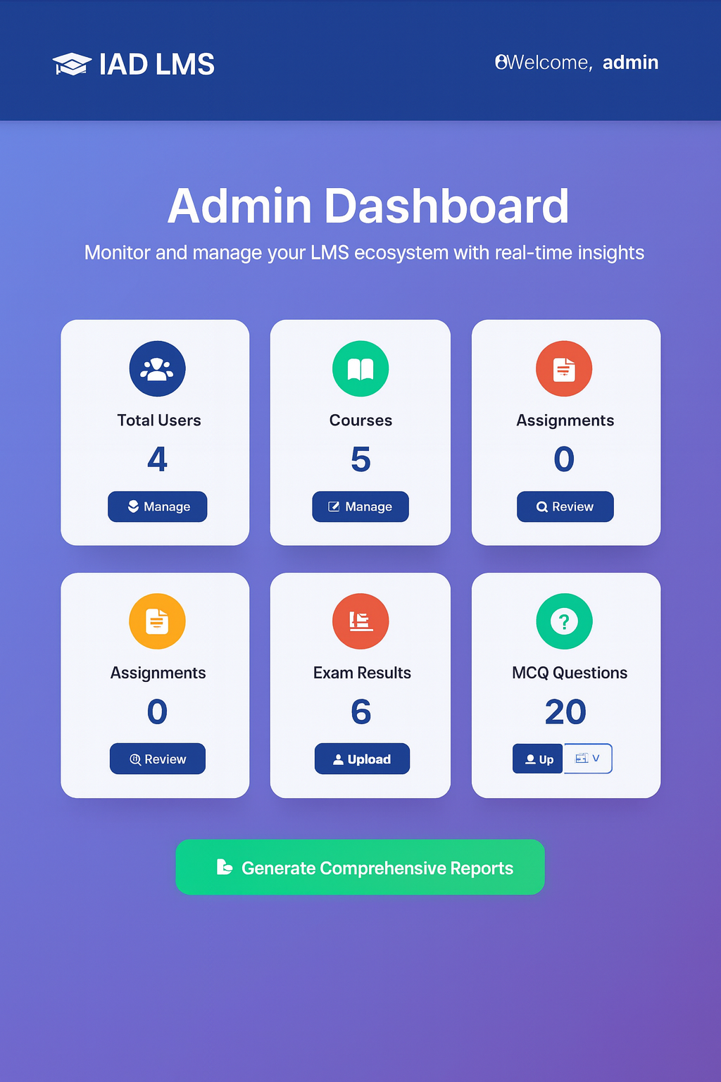 IAD Learning Management System (LMS)